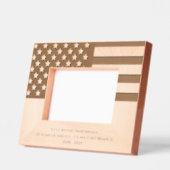 米国国旗の軍隊退職 レーザー彫刻フレーム (左)
