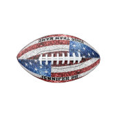 米国国旗の輝ききらきら光る名前をカスタムするとチーム アメリカンフットボール (正面)