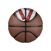 米国国旗の輝ききらきら光る名前をカスタムするとチーム ミニバスケットボール (右)