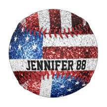 米国国旗の輝ききらきら光る名前をカスタムするとチーム