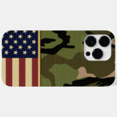 米国国旗の迷彩柄 Case-Mate iPhoneケース (裏面 (横))