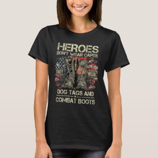 米国国旗の退役軍人デイ私はヒーローAパパおじいちゃん Tシャツ
