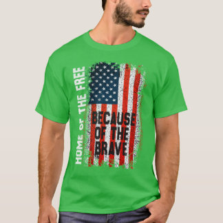 米国国旗の退役軍人男性へ女性キッズホームオブT Tシャツ
