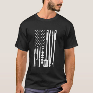 米国国旗の道具BbqツールGriller Pitmaster Tシャツ
