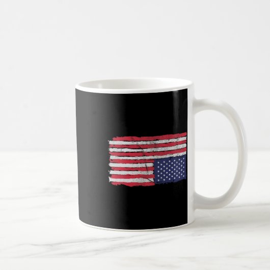 米国国旗の遭難逆統一された州U コーヒーマグカップ (右)