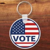米国国旗の選大統領の択 キーホルダー (正面)