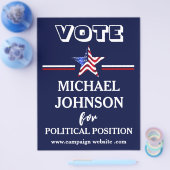 米国国旗の選挙運動 チラシ (シングル)