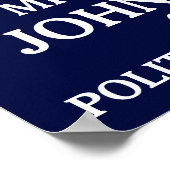 米国国旗の選挙運動 ポスター (角)