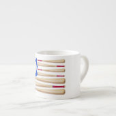 米国国旗の野球テーマ エスプレッソカップ (正面右)