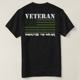米国国旗の陸軍トリデントGRN-退役軍人-衣服に値する Tシャツ
