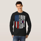 米国国旗の韓国国旗の最高のグラダード・エバー Tシャツ (正面フル)