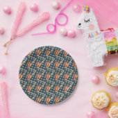 米国国旗の風化された星とストライプ ペーパープレート (パーティー)