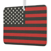 米国国旗の黒赤白 カーエアーフレッシュナー (左)