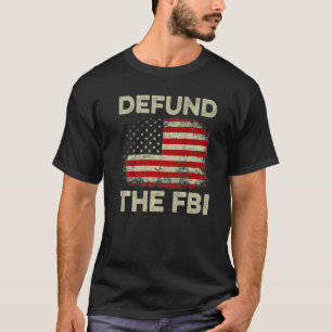 米国国旗のFBIプレミアムの資金を取り除く Tシャツ