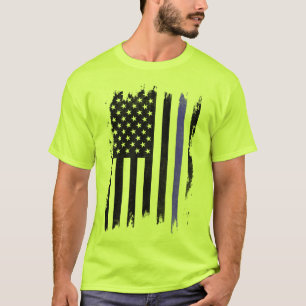 米国国旗のTシャツ(青い剥ぎ取り) Tシャツ