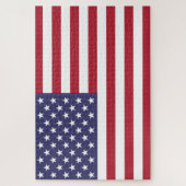 米国国旗またはカスタム画像 ジグソーパズル (縦)