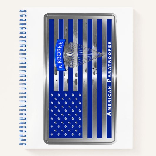米国国旗を持つパラトパー ノートブック (正面)