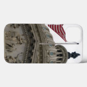 米国国旗を持つ米国議会建物 – 東 Case-Mate iPhoneケース (裏面 (横))