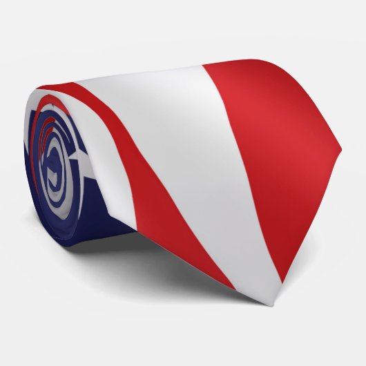 米国国旗を振る ネクタイ (ロール)