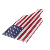 米国国旗を掲げたガラス製のカッティングボードパドル カッティングボード (角)
