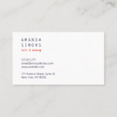 米国国旗を掲げた名刺ヴィンテージ 名刺 (裏面)