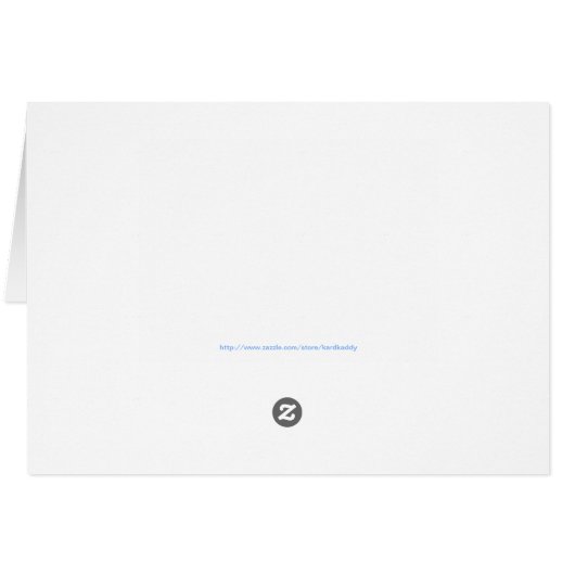 米国国旗を掲げて写真あいさつカード (裏面横)