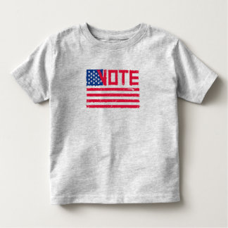 米国国旗を掲げて投票 トドラーTシャツ