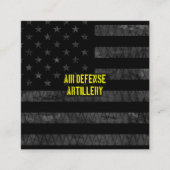 米国国旗を掲げる防空砲兵 割引カード (正面)