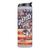 米国国旗を祝福する7月4日の独立記念日 タンブラー (回転左)