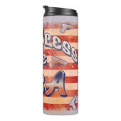 米国国旗を祝福する7月4日の独立記念日 タンブラー (回転右)