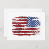 米国国旗アメリカ合衆国4t ポストカード (正面/裏面)