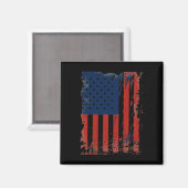 米国国旗アメリカ合衆国4t マグネット (正面/裏面)
