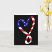 米国国旗アメリカ愛国的ハート軍Mem カード (黄色い花)