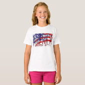 米国国旗アメージングファブツートーン Tシャツ (正面フル)