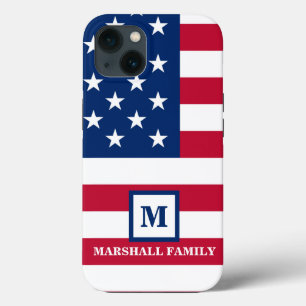 米国国旗カスタマイズ7月4日 iPhone 13ケース