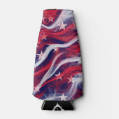 米国国旗カスタムのボトルクール ボトルクーラー (正面)