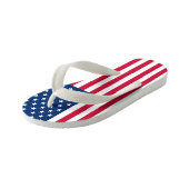 米国国旗キッドのビーチサンダルアメリカ合衆国 キッズビーチサンダル (アングル)