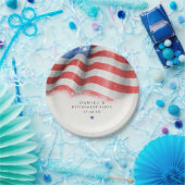 米国国旗クラシックの ペーパープレート (パーティー)