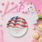 米国国旗クラシックの ペーパープレート (パーティー)