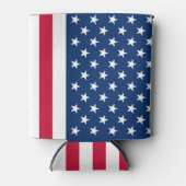 米国国旗クーラーボックスアメリカ愛国心 缶クーラー (正面)