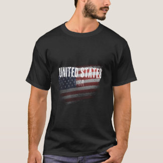 米国国旗グランジ Tシャツ