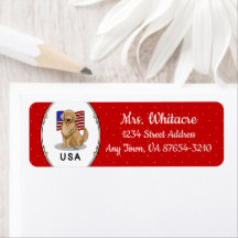 米国国旗ゴールデンレトリエバードッグ愛国心