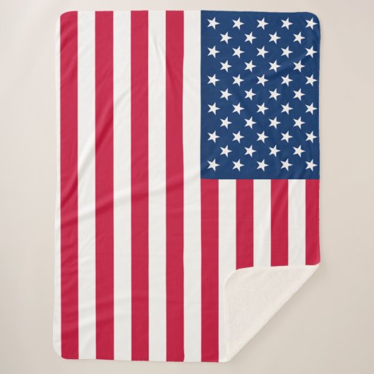 米国国旗シェルパ毛布USA シェルパブランケット (正面)