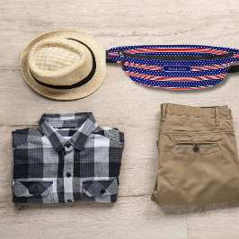 米国国旗ストライプと星 ファニーパック