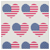 米国国旗ハート愛国的USAバナー ファブリック (見本)