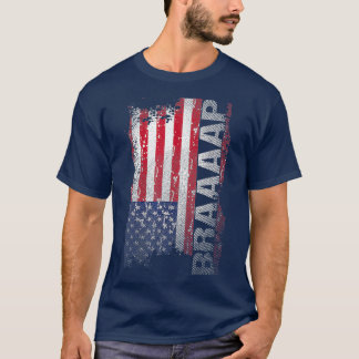 米国国旗ブラップモトクロス Tシャツ