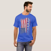 米国国旗ブラップモトクロス Tシャツ (正面フル)
