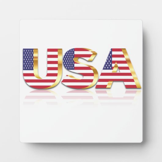 米国国旗プラーク米国 フォトプラーク (正面)