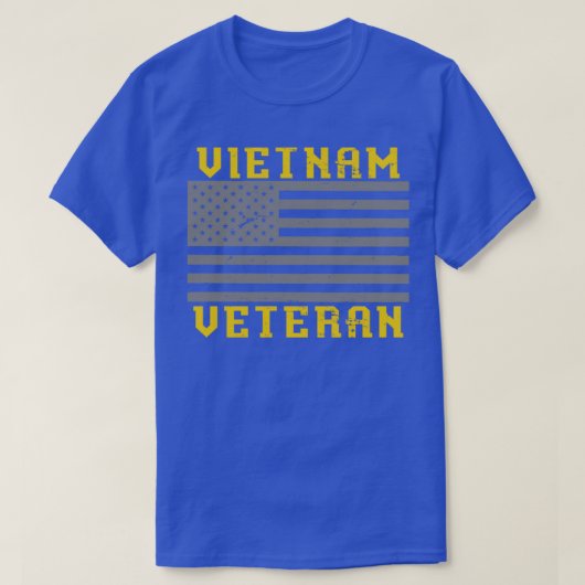 米国国旗ベトナム退役軍人1 Tシャツ (デザイン正面)