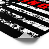 米国国旗ボクシング愛国的ボクシング ポスター (角)